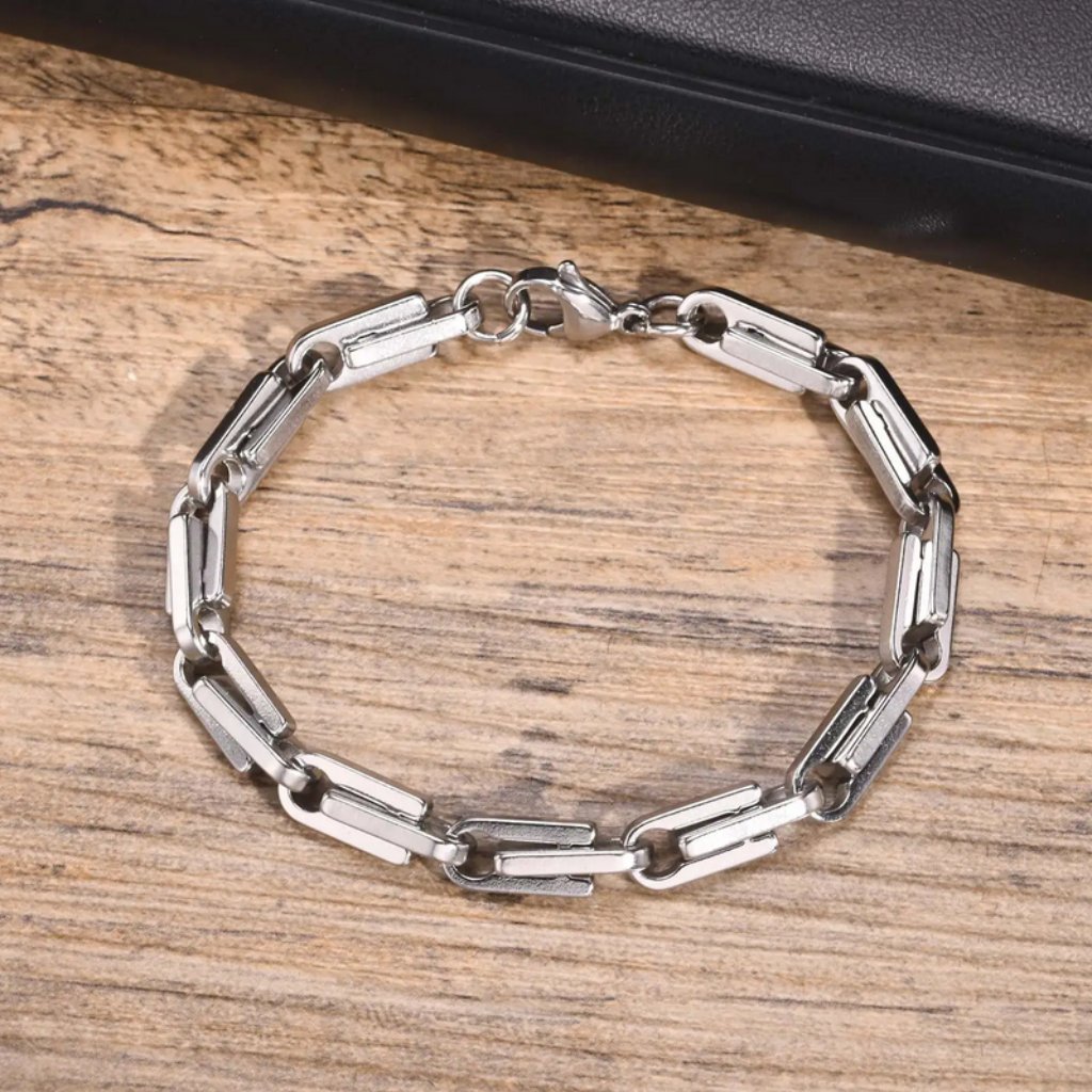 8" Womens 14k White Gold Chain Link Style Bracelet 14 Karat Silver Jewelry 8 In